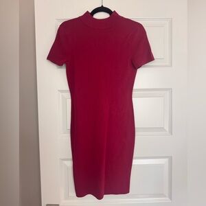 Michael Kors Red Short Sleeve Dress